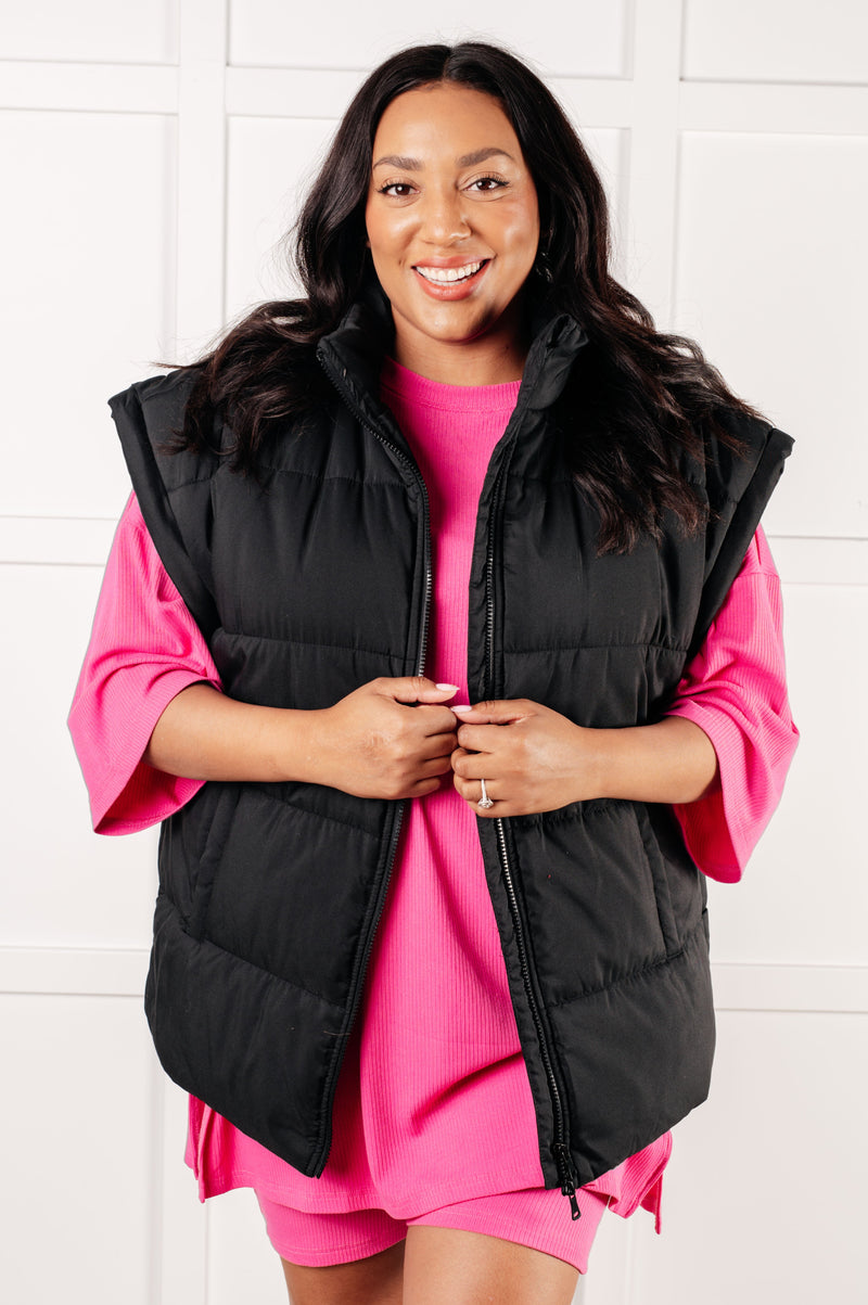 Stadium Seating Puffer Vest - Maple Row Boutique