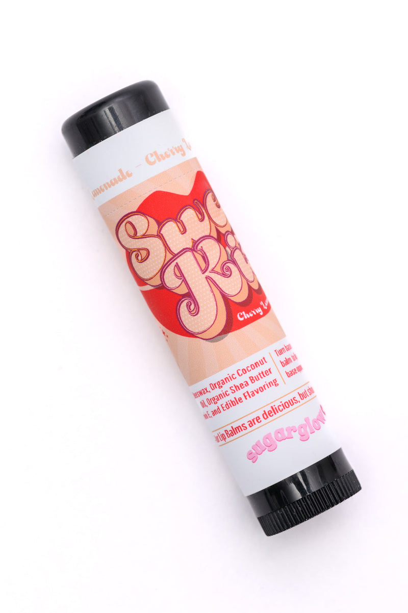 SugarGlow Co Sweet Kiss Lip Balm Cherry Lemonade *Almost Perfect - Maple Row Boutique 