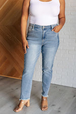 Susan High Rise Side Panel Detail Slim Jeans - Maple Row Boutique 