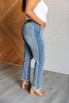 Susan High Rise Side Panel Detail Slim Jeans - Maple Row Boutique 