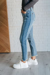 Susan High Rise Side Panel Detail Slim Jeans - Maple Row Boutique 