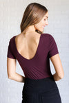 They're Not Like Us Square Neck Bodysuit in Cassis - Maple Row Boutique 