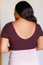 They're Not Like Us Square Neck Bodysuit in Cassis - Maple Row Boutique 