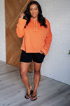 Throwback Heartthrob Hoodie in Orange - Maple Row Boutique 