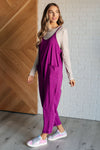 Totally Me Spaghetti Strap Jumpsuit in Light Plum - Maple Row Boutique 