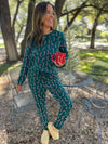 Candy Cane Pajama Pants Set - Maple Row Boutique