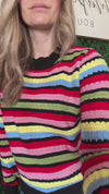 Keep Dreaming Striped Sweater - Maple Row Boutique