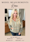 Greensleeves Waffle Knit Henley - Maple Row Boutique 