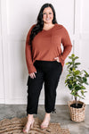 Soft V Neck Top In Amber Glow - Maple Row Boutique