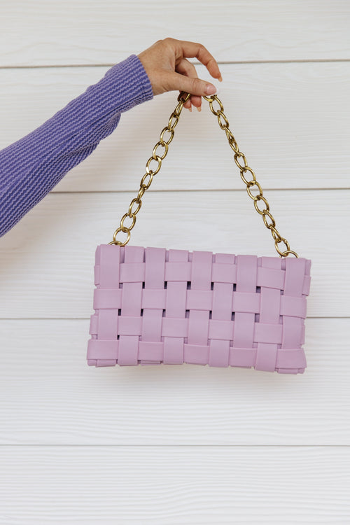 Forever Falling Handbag in Lilac - Maple Row Boutique 