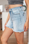 Jenny High Rise Cutoff Dad Shorts - Maple Row Boutique 