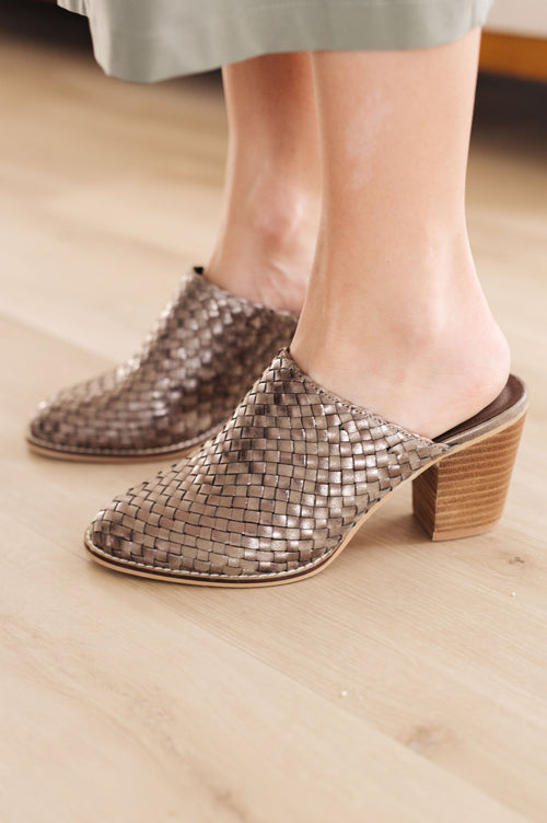 Walk With Me Woven Mules - Maple Row Boutique 